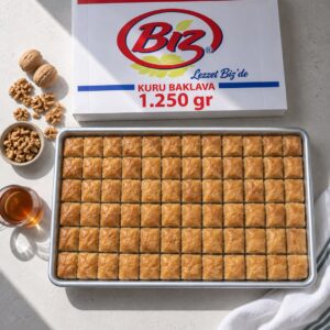 Biz Cevizli Baklava 1,25 kg (Şerbetli 3 kg)
