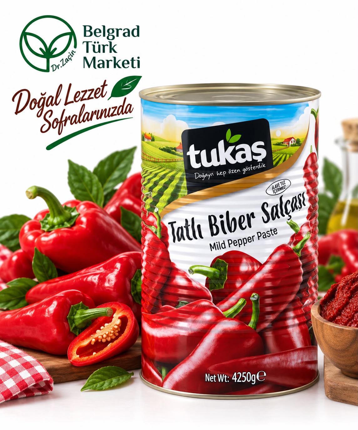 Tukaş Tatlı Biber Salçası 5 kg